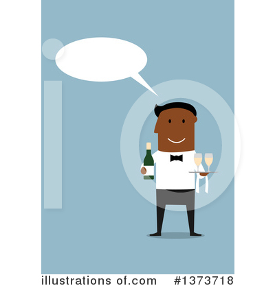 Waiter Clipart #1373718 by Vector Tradition SM