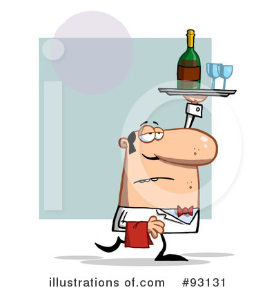 Waiter Clipart #93131 by Hit Toon