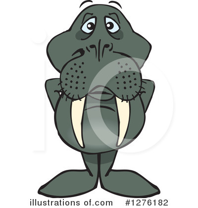 Royalty-Free (RF) Walrus Clipart Illustration by Dennis Holmes Designs - Stock Sample #1276182