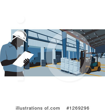 Warehouse Clipart #1269296 by David Rey