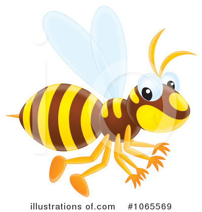Royalty-Free (RF) Wasp Clipart Illustration by Alex Bannykh - Stock Sample #1065569