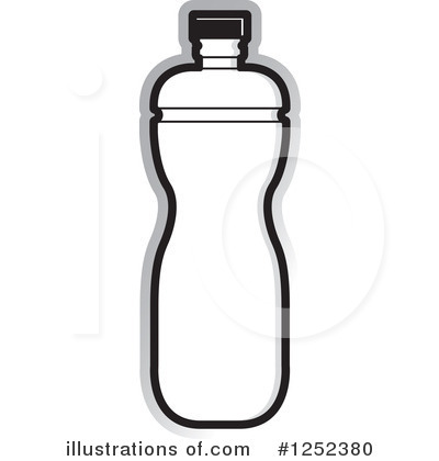 Royalty-Free (RF) Water Bottle Clipart Illustration by Lal Perera - Stock Sample #1252380