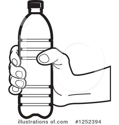 Royalty-Free (RF) Water Bottle Clipart Illustration by Lal Perera - Stock Sample #1252394