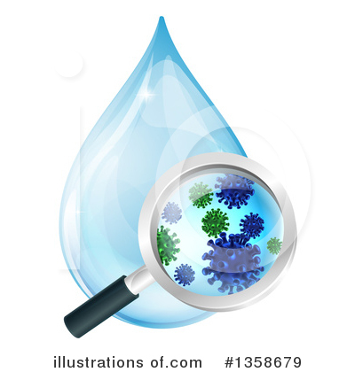 Water Drops Clipart #1358679 by AtStockIllustration