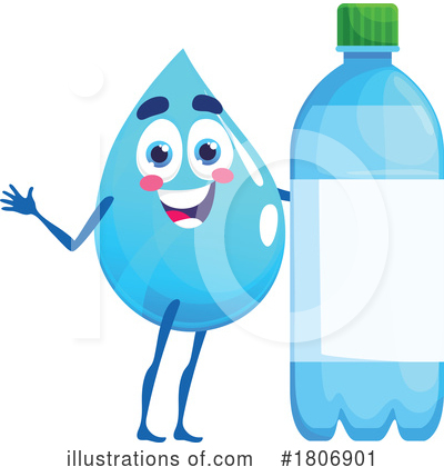 Water Bottle Clipart #1806901 by Vector Tradition SM