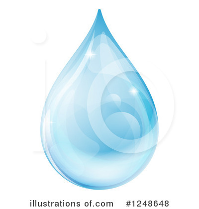 Water Droplets Clipart #1248648 by AtStockIllustration