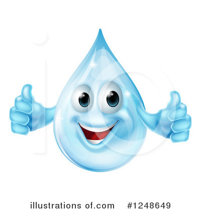 Water Droplets Clipart #1248649 by AtStockIllustration