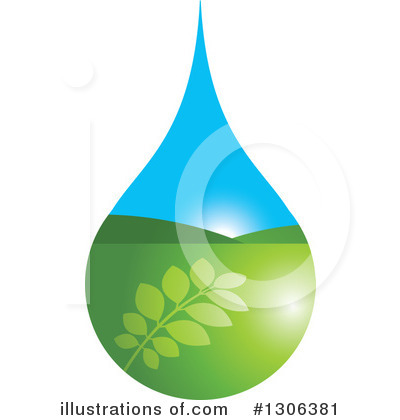 Water Drops Clipart #1306381 by Lal Perera