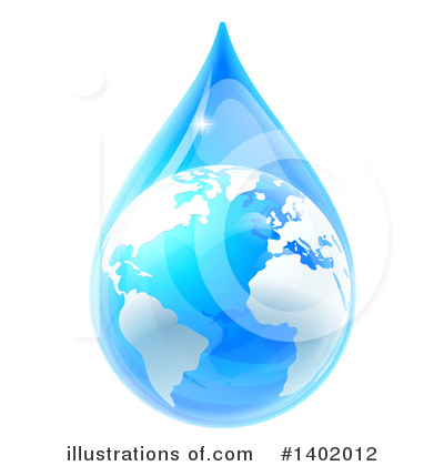 Water Drops Clipart #1402012 by AtStockIllustration