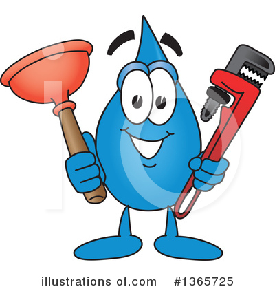 Drinking Water Clipart #1365725 by Mascot Junction