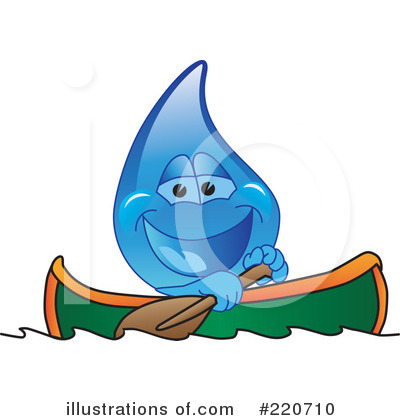 Royalty-Free (RF) Water Droplet Character Clipart Illustration by Mascot Junction - Stock Sample #220710