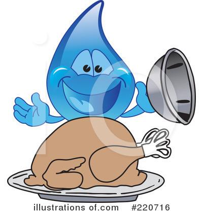 Royalty-Free (RF) Water Droplet Character Clipart Illustration by Mascot Junction - Stock Sample #220716
