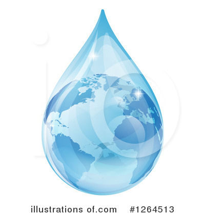 Waterdrop Clipart #1264513 by AtStockIllustration