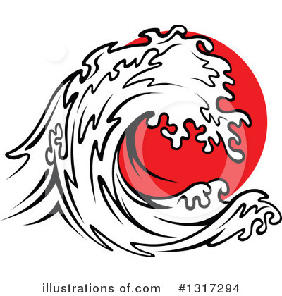 Tsunami Clipart #1317294 by Vector Tradition SM