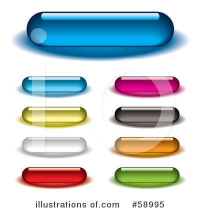 Royalty-Free (RF) Website Button Clipart Illustration by michaeltravers - Stock Sample #58995