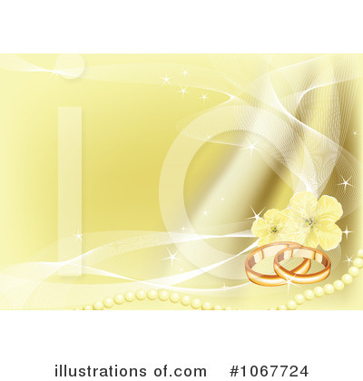 Royalty-Free (RF) Wedding Background Clipart Illustration by Pushkin - Stock Sample #1067724
