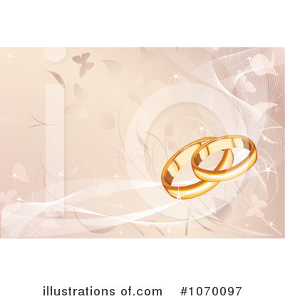 Royalty-Free (RF) Wedding Background Clipart Illustration by Pushkin - Stock Sample #1070097