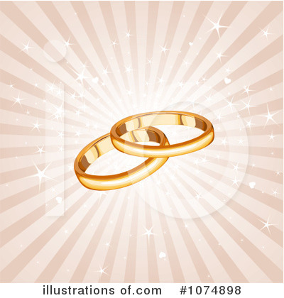 Royalty-Free (RF) Wedding Background Clipart Illustration by Pushkin - Stock Sample #1074898