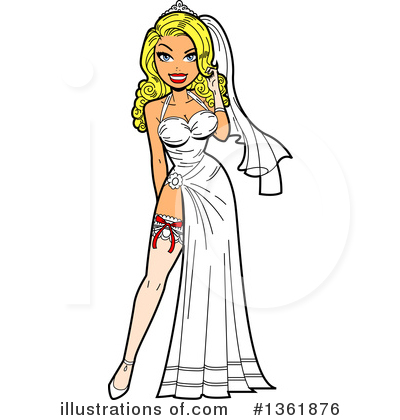 Wedding Dress Clipart #1361876 by Clip Art Mascots