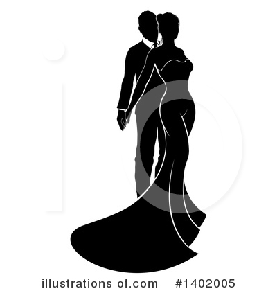 Couple Clipart #1402005 by AtStockIllustration
