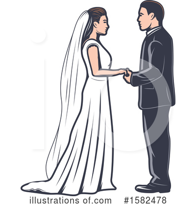 Bride Clipart #1582478 by Vector Tradition SM