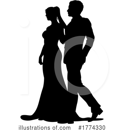 Wedding Couple Clipart #1774330 by AtStockIllustration