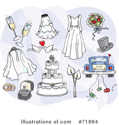 Royalty-Free (RF) Wedding Clipart Illustration by inkgraphics - Stock Sample #71884