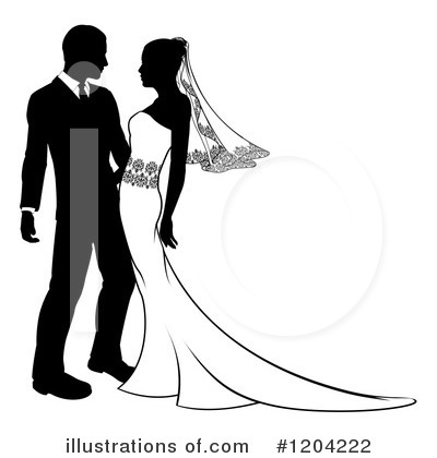 Bride Clipart #1204222 by AtStockIllustration