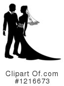 Wedding Couple Clipart #1216673 by AtStockIllustration