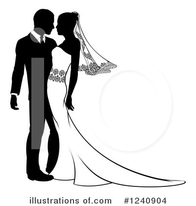 Just Married Clipart #1240904 by AtStockIllustration