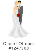 Wedding Couple Clipart #1247908 by BNP Design Studio