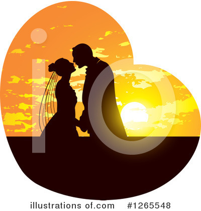 Royalty-Free (RF) Wedding Couple Clipart Illustration by Lal Perera - Stock Sample #1265548