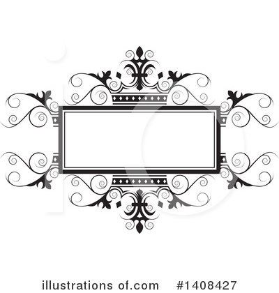 Royalty-Free (RF) Wedding Frame Clipart Illustration by Lal Perera - Stock Sample #1408427