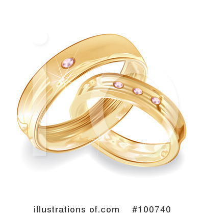 Wedding Bands Clipart #100740 by MilsiArt