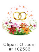 Wedding Rings Clipart #1102533 by merlinul