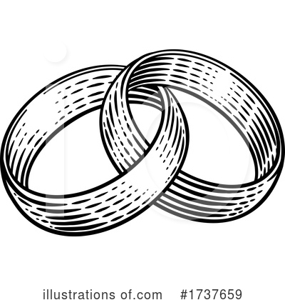Royalty-Free (RF) Wedding Rings Clipart Illustration by AtStockIllustration - Stock Sample #1737659