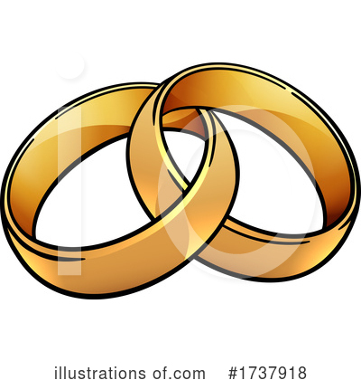 Wedding Rings Clipart #1737918 by AtStockIllustration