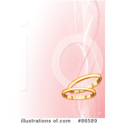 Royalty-Free (RF) Wedding Rings Clipart Illustration by Pushkin - Stock Sample #86589