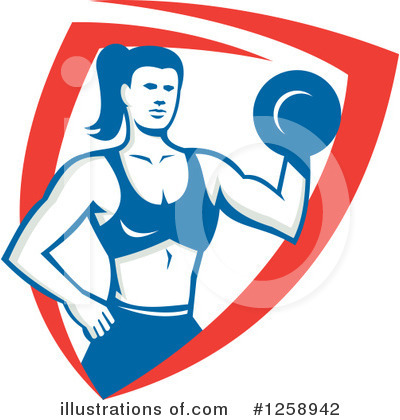 Dumbbell Clipart #1258942 by patrimonio