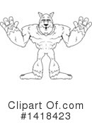 Werewolf Clipart #1418423 by Cory Thoman