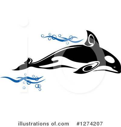 Orca Clipart #1274207 by Vector Tradition SM