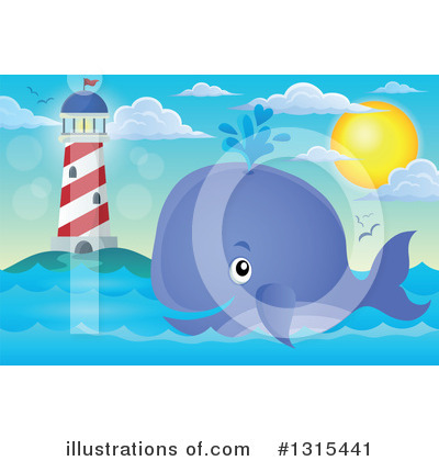 Royalty-Free (RF) Whale Clipart Illustration by visekart - Stock Sample #1315441