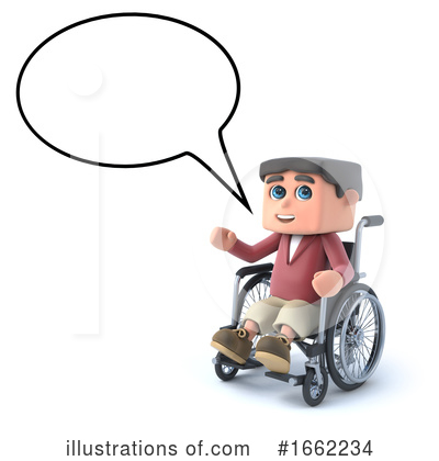 Wheelchair Clipart #1662234 - Illustration by Steve Young