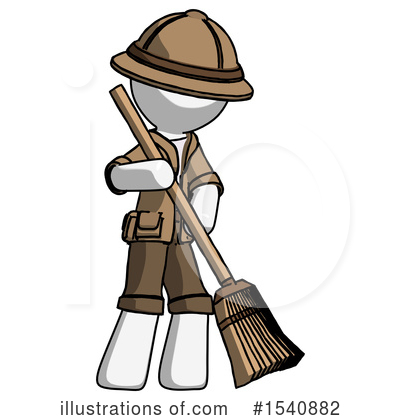 Royalty-Free (RF) White Design Mascot Clipart Illustration by Leo Blanchette - Stock Sample #1540882