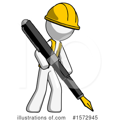 Royalty-Free (RF) White Design Mascot Clipart Illustration by Leo Blanchette - Stock Sample #1572945