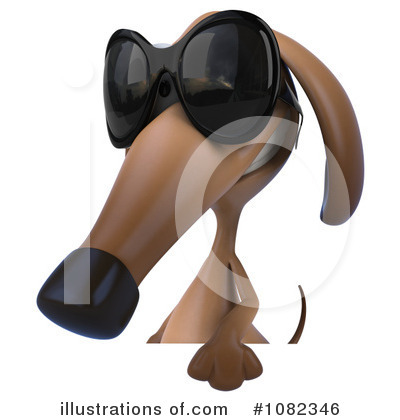 Wiener Dog Clipart #1082346 - Illustration by Julos