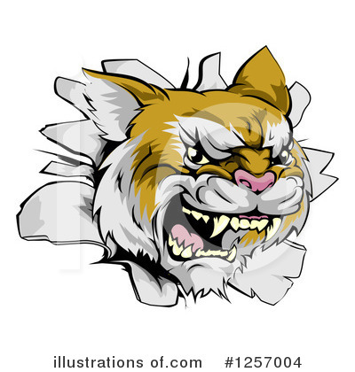 Royalty-Free (RF) Wildcat Clipart Illustration by AtStockIllustration - Stock Sample #1257004