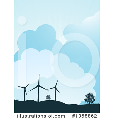 Wind Turbine Clipart #1058862 by elaineitalia