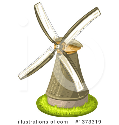 Windmills Clipart #1373319 by merlinul