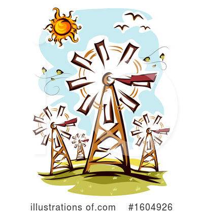 Wind Farm Clipart #1604926 by BNP Design Studio